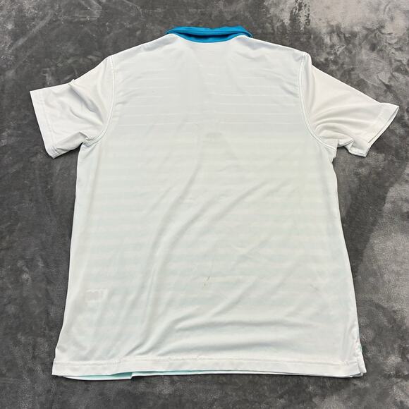 Vineyard Vines Performance Polo Shirt Mens Large Blue Stripes Preppy Rugby Golf - Picture 5 of 12